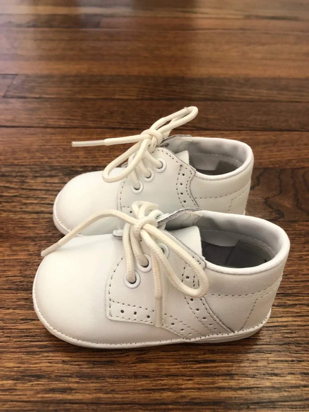 Angel Baby Infant Saddle Shoes, White, Size 2